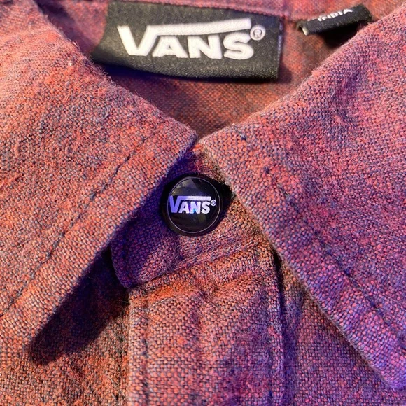 Vans of the Wall Skater 100% cotton short Large Crimson - Picture 8 of 12